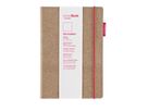 TRANSOTYPE senseBook RED RUBBER A5 75020501 ligné, M, 135 feuilles beige (8716329071363)