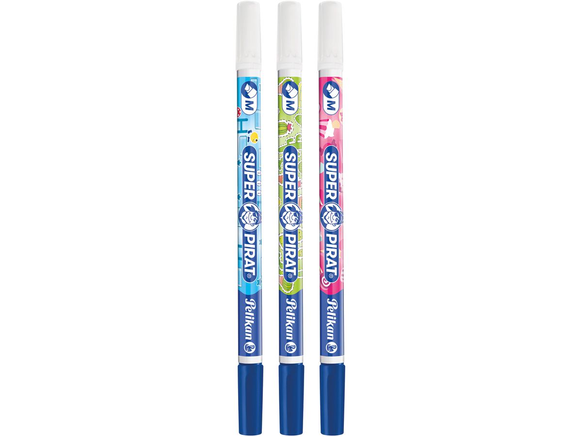 PELIKAN Effaceur encre M 811576 Super Pirat 3 couleurs (4012700811578)