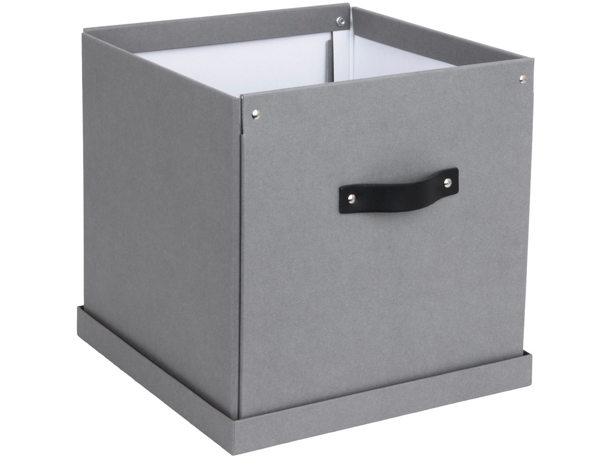 BIGSO BOX OF SWEDEN Boîte de rangement Logan 990154133L03 gris 31.5x31.5x31cm (7330061066855)