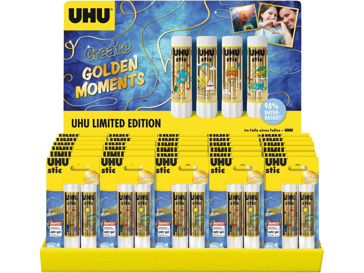 UHU Colla Stick Stic Display 507820 Golden Moments 30x 2x21g (4026700499360)