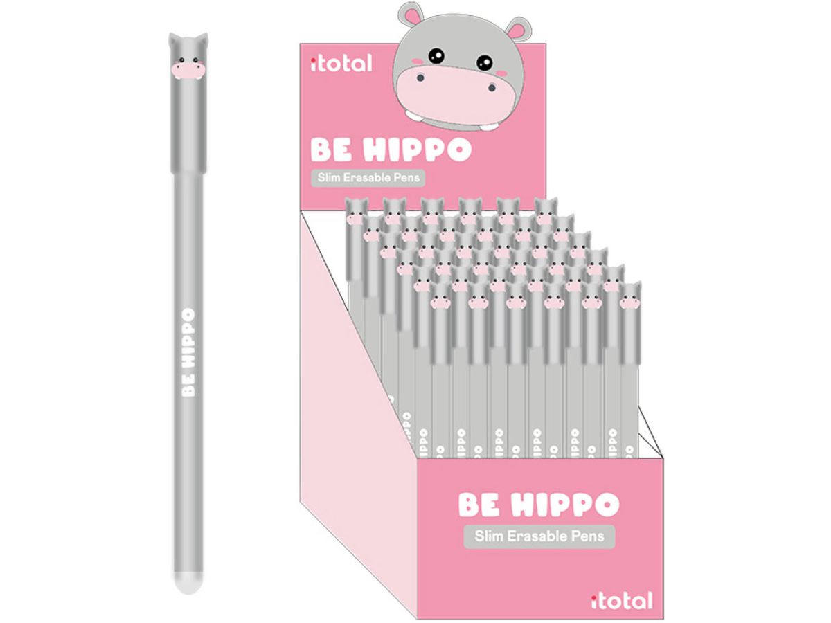 I-TOTAL Penna Gel Hippo 0.5mm XL1873F blu, correggibile (8053634001013)