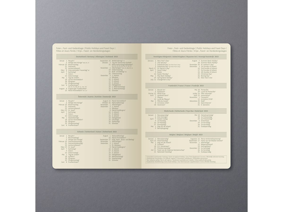 CONCEPTUM Calendrier semainier 2026 C2622 1S/2P noir 13.5x21cm (4004360772511)