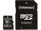 INTENSO Micro SD Secure Digital Cards 3423493 SD Adapter 512GB (4034303028832)