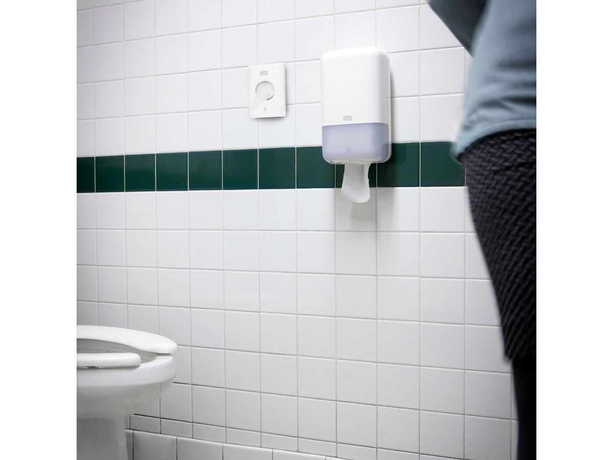 TORK Hygienebeutel Spender B5 566000 weiss 140x100x36mm (7322540557954)