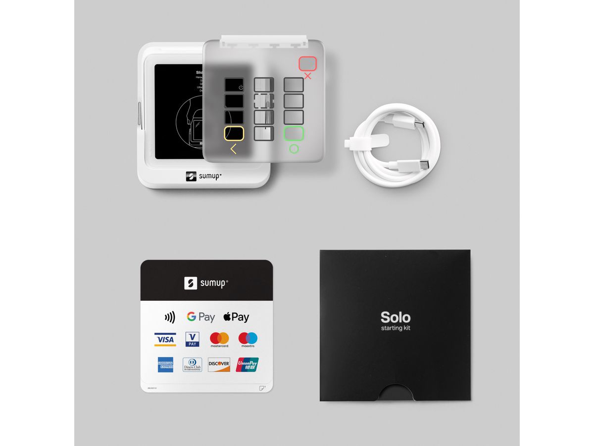 SUMUP Lecteur de carte Solo SUMRDRSOL073 Station de recharge incluse (4260325424974)