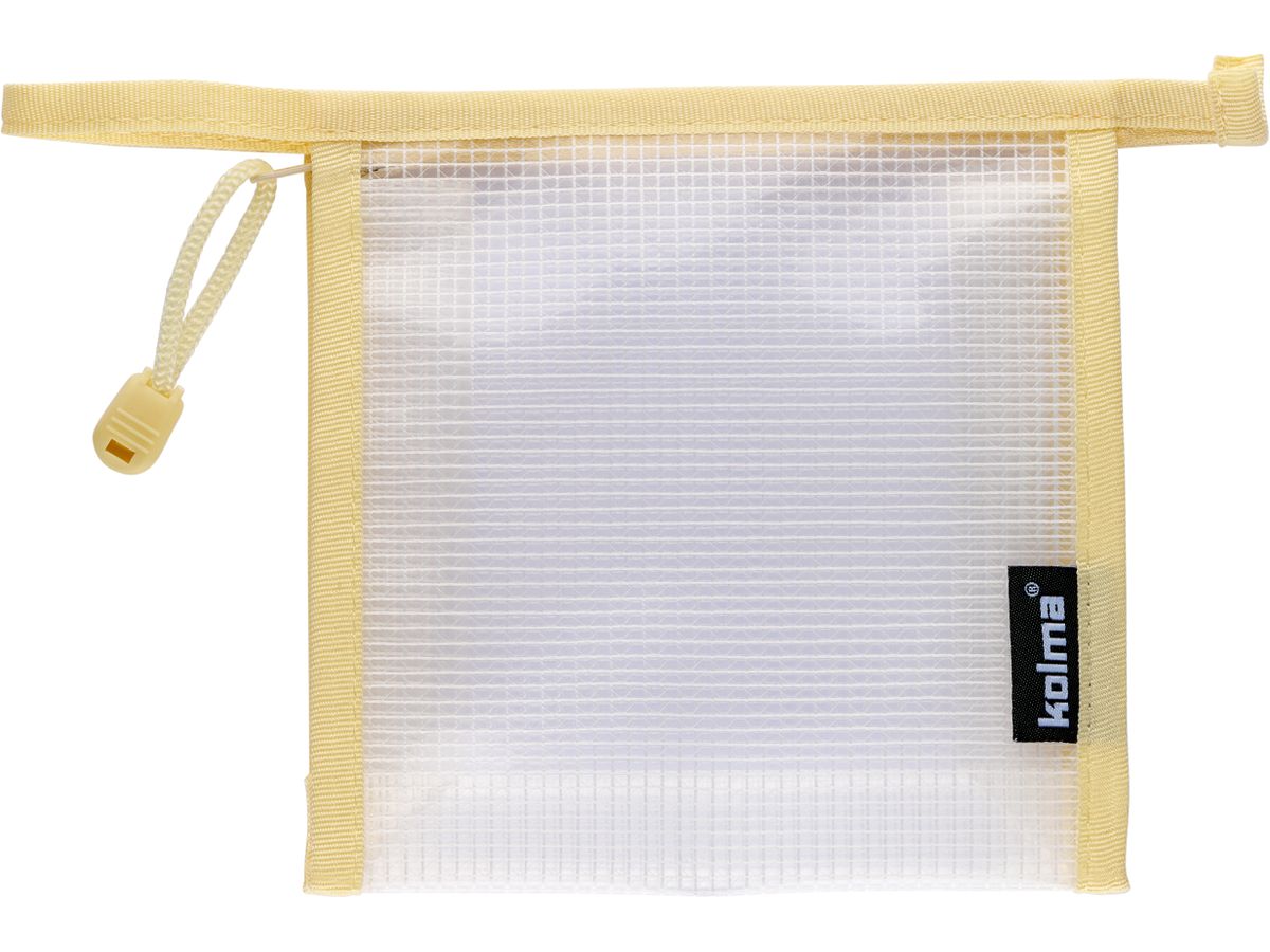 KOLMA Tasca cerniera 15x15cm 08.189.15 Mesh Bag crème (7611967080900)