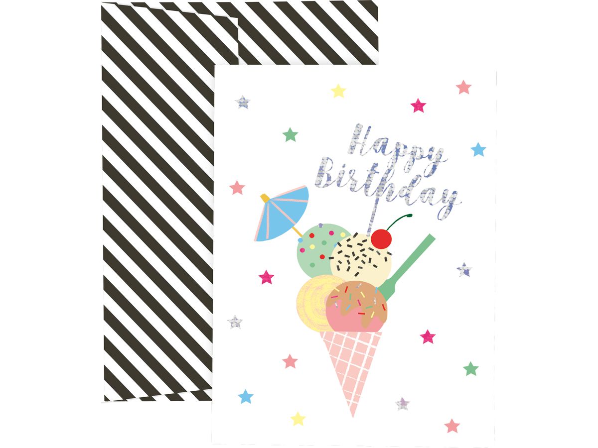 STEWO Carta da regalo Gelato A6 2581520360 bianco (7630050881743)