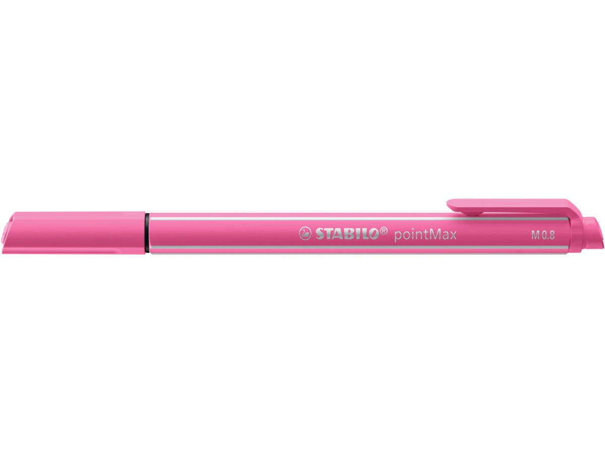 STABILO Fineliner PointMax 0.8mm 488/29 pink (4006381581318)