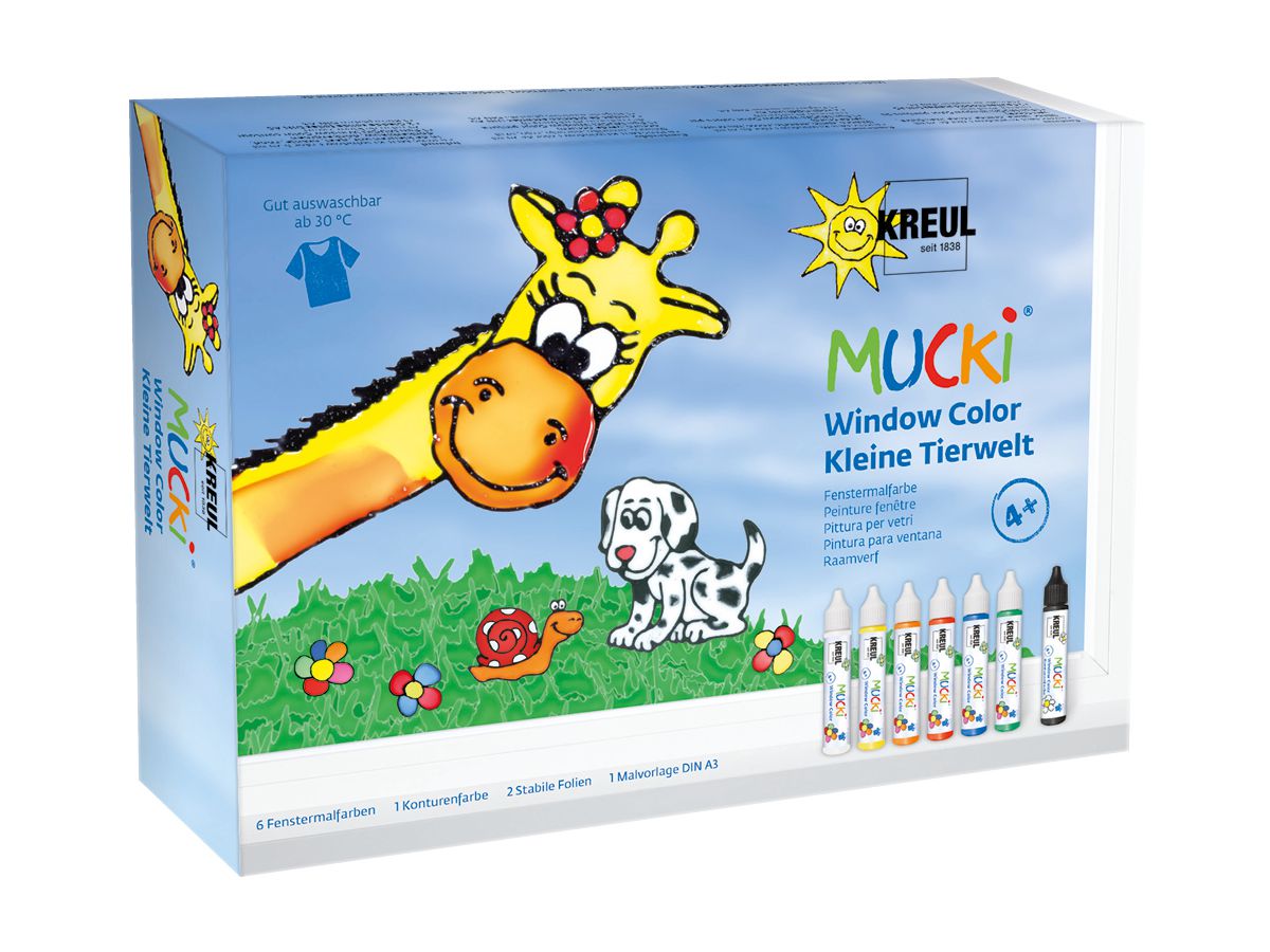 KREUL Fenstermalfarben 29ml 24451 7 Farben (4000798244514)