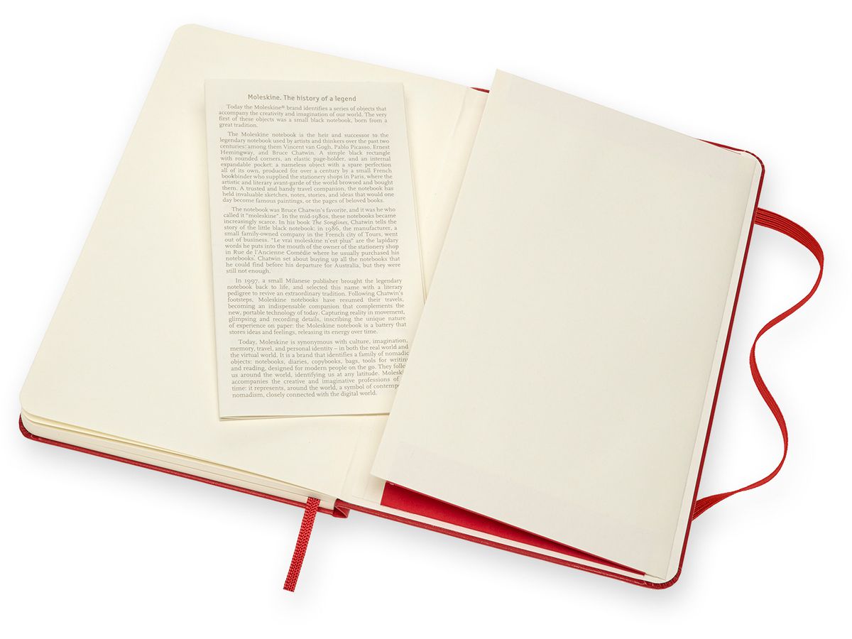 MOLESKINE Livre d'ésquisse 18.2x11.8cm 603111 Medium, scarlet, 88 pages (8053853603111)