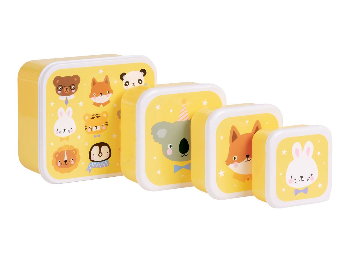 ALLC Lunch & Snackbox Set SBSEAF81 Animal Friends (8719715004310)