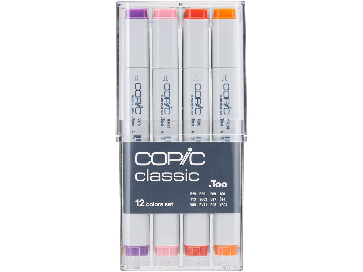 COPIC Marker Classic 2007502 Basis-Set, 12 pcs. (4511338063316)