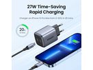 UGREEN USB C Wallcharger Nexode 90573 Dual,45W,PD GaN, Black (6957303895731)