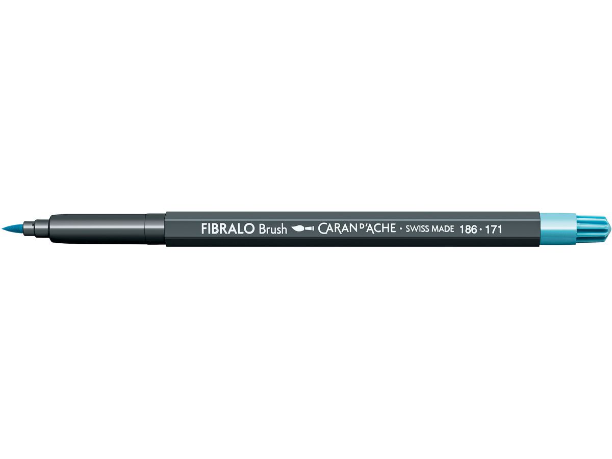 CARAN D'ACHE Classic Fibralo Brush 186.171 blu turchese (7630002332361)