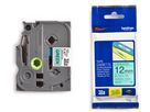 PTOUCH Nastro, plastific. nero/verde TZe-731 PT-1280VP 12 mm (4977766691352)