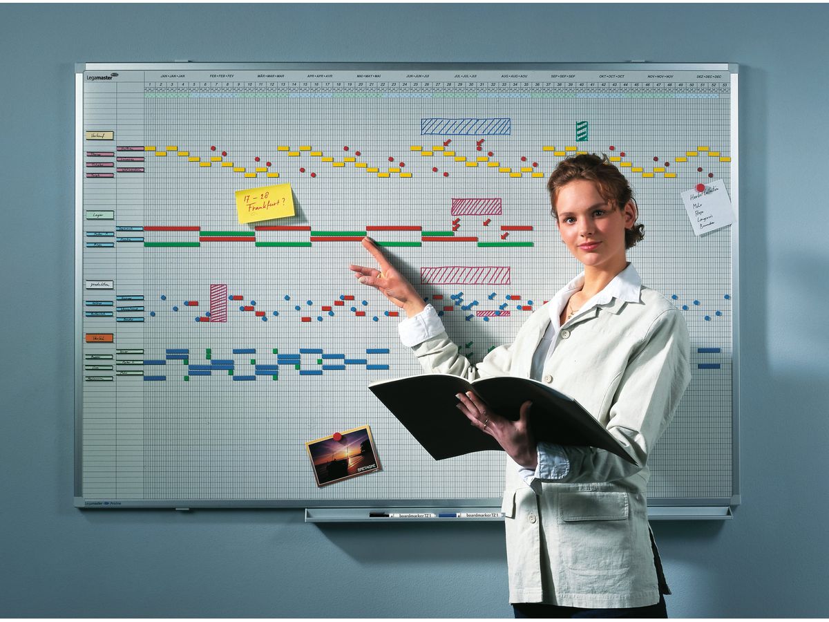 LEGAMASTER Calendario annuale Profess. 7-404300 100x150cm 75 persone/oggetti (8713797028097)