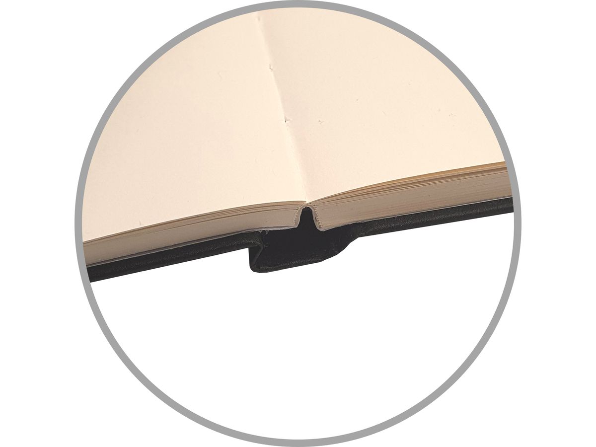 OXFORD Skizzenbuch A4 400152623 schwarz, blanco, 100g 96 Blatt (5904017390909)