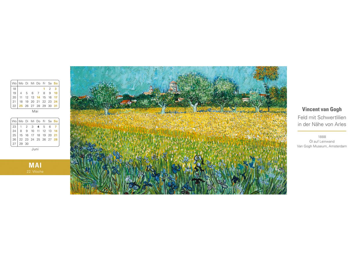HARENBERG Pultkalender 2026 3310138+26 Die Welt der Kunst 29.9x11.1cm (9783840036842)