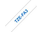 PTOUCH Ruban textile bleu/blanc TZe-FA3 pour PT-200,300,500 Long.:3m (4977766691710)