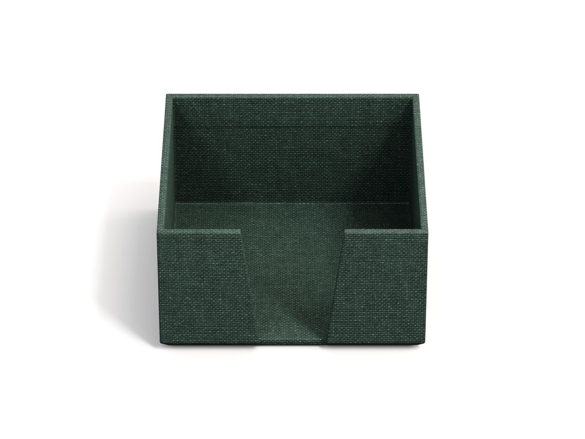 BIGSO BOX OF SWEDEN Portamemo James 110x110mm 2711C5901 in lino, verde scuro (7330061271594)