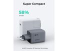 AUKEY Comet Mix 67W GaN PD PA-C3 3-Port, Wall Charger Grey (0689323788194)