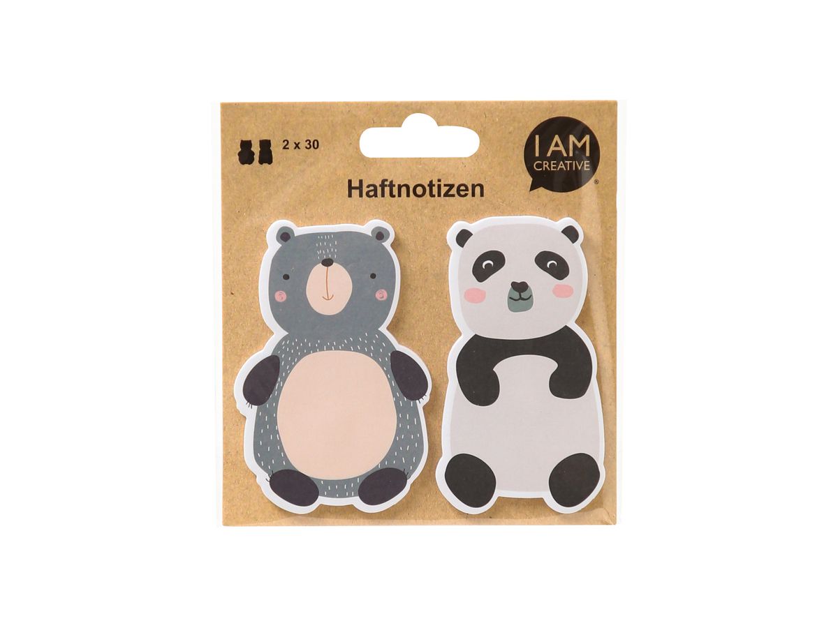 I AM CREATIVE Sticky Notes 4086.85 Orsi 60 fogli (7611983217656)