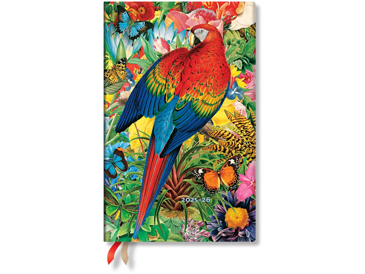 PAPERBLANKS Agenda Trop. Garten Maxi 25/26 FD0670-2 1W/2S 18M DE VER SC 13.5x21cm (9780349706702)