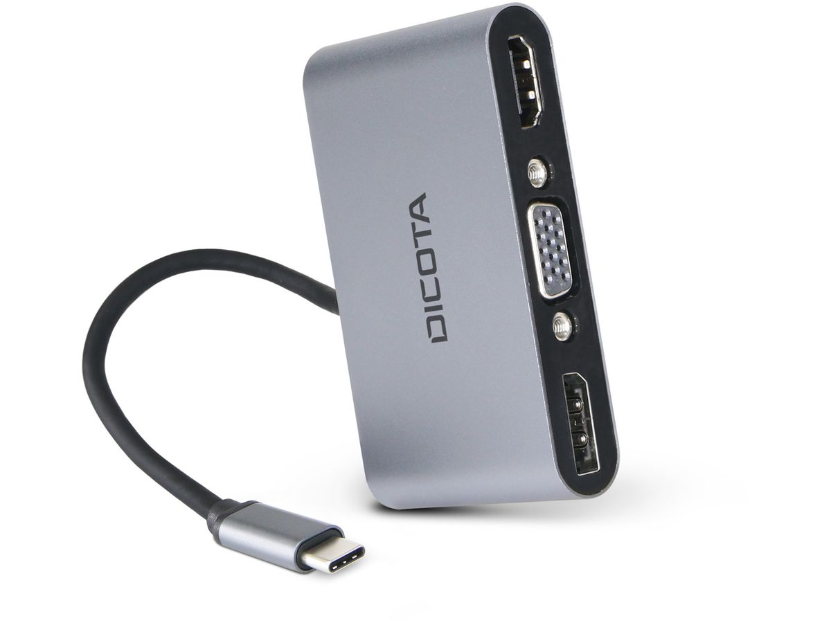 DICOTA Docking Station 5-in-1 USB-C D32064 4K HDMI/DP PD 100W portable (7640239421417)