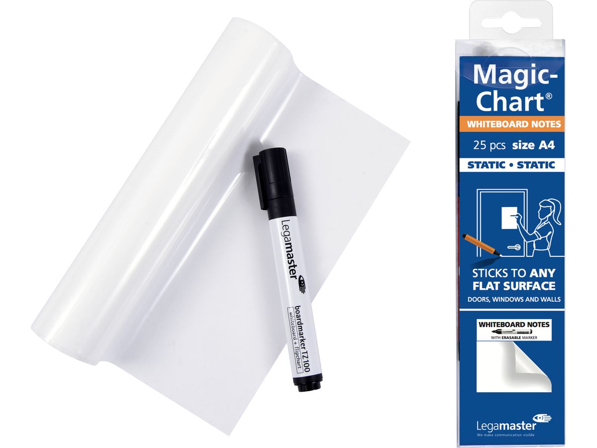 LEGAMASTER Magic-Chart Notes 7-159100-A4 tableau blanc A4 (8713797081276)