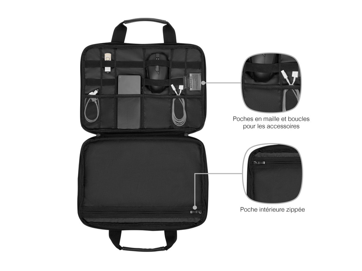 WENGER Laptop Sleeve 14inch 653179 Guyde Black (7611160262042)