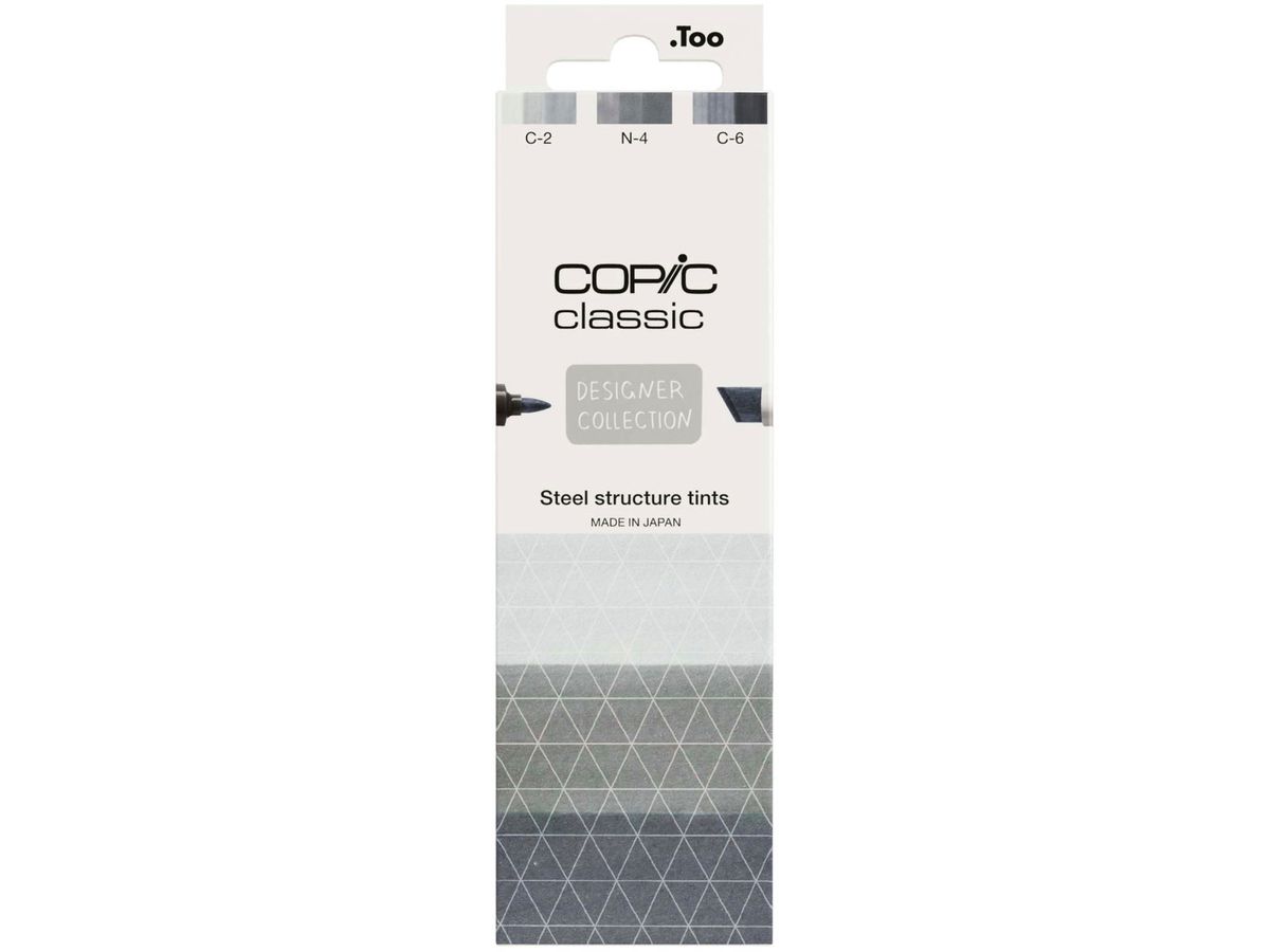 COPIC Marker Classic Designer 200750314 Steel structure tints 3 Stück (4013695268811)