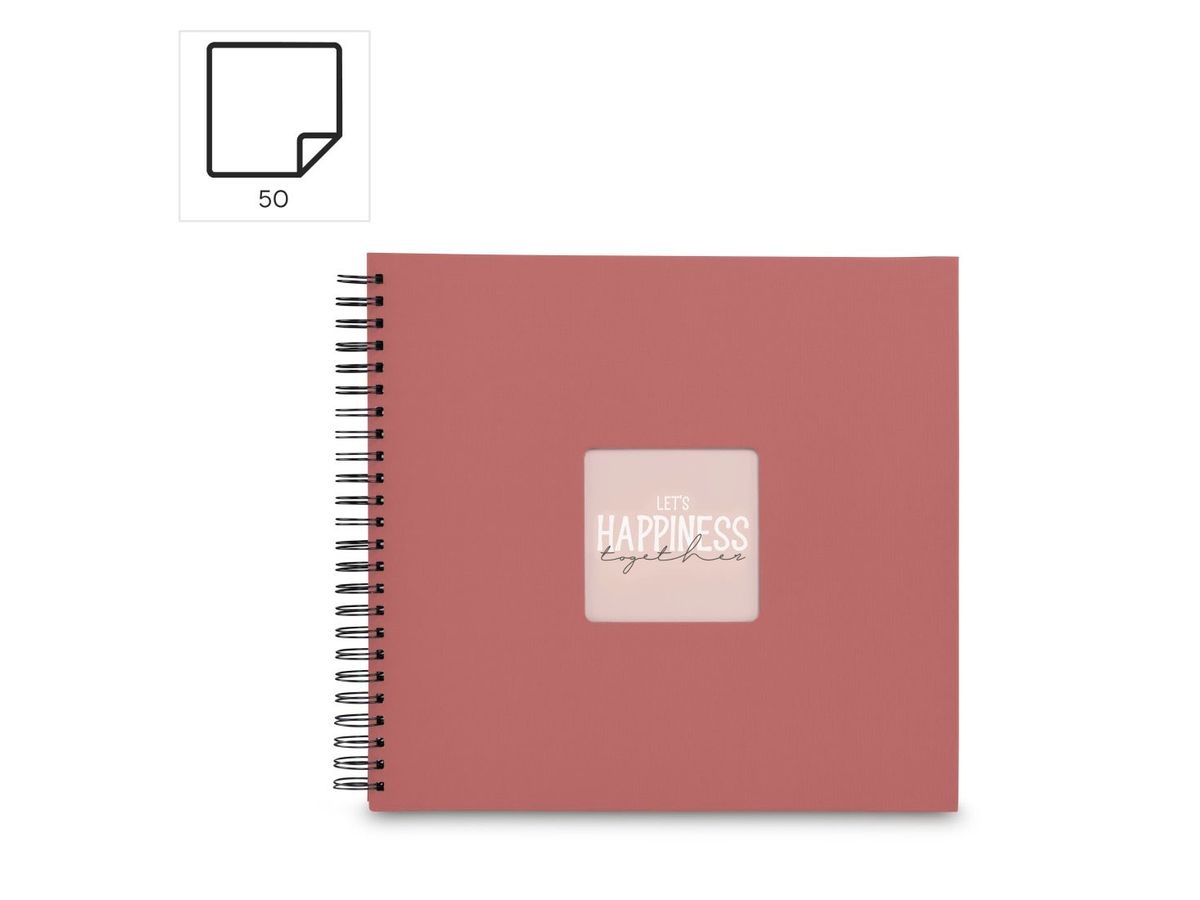 HAMA Spiralalbum Fine Art 36x32cm 9859 terra 25 Blatt (4007249098597)