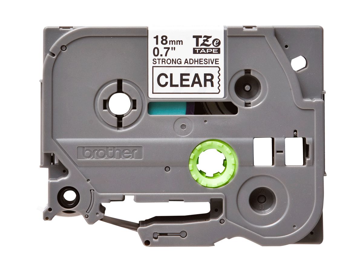 PTOUCH Ruban, strong/adh. noir/trans. TZe-S141 PT-2460 18 mm (4977766692144)