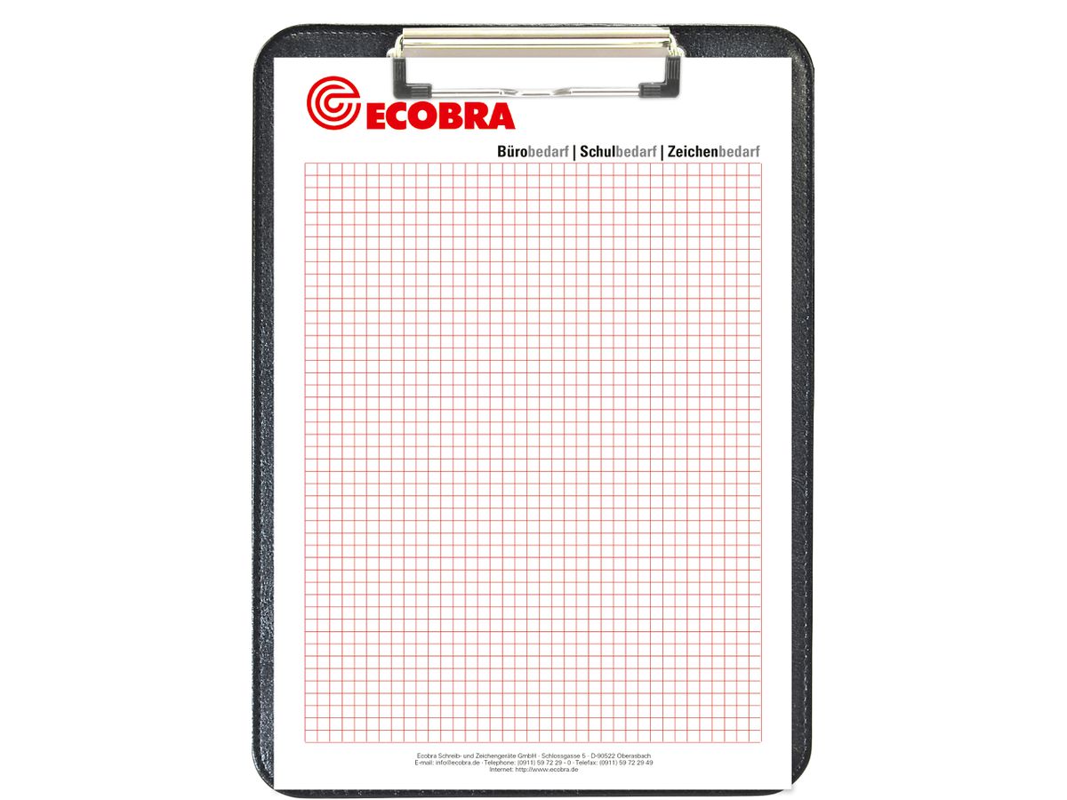 ECOBRA Sottomano A5 789251 nero fintapelle alto (4011123641007)