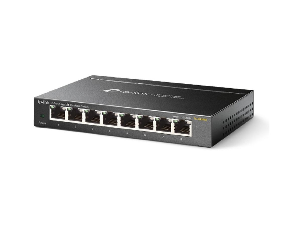 TP-LINK 8-Port Gigabit Desktop Switch TL-SG108S Desktop Steel Case (6935364083526)