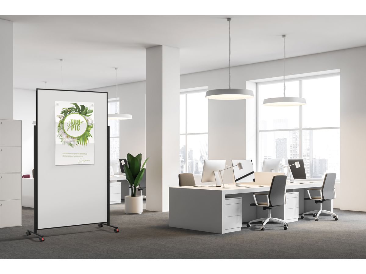 MAGNETOPLAN Design-Whiteboard Vario 1181200 stahl, mobil 1000x1800mm (4013695064147)