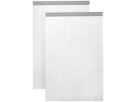 BÜROLINE Bloc bureau blanc A5 572002 quadrillé, 4mm,65g 2x100 flls. (7612532019172)