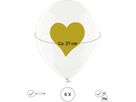 I AM CREATIVE Ballons Cur doré 27cm 1000-1059 transparent 6 pièces (7611983246854)