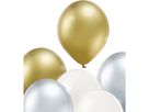 I AM CREATIVE Ballons Metallic Mix 27cm 1000-1058 crème, or, argent 20 pièces (7611983246847)