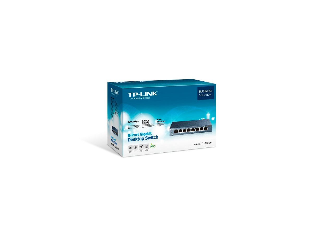 TP-LINK PoE Smart Switch TL-SG108PE 8-Port (6935364094744)