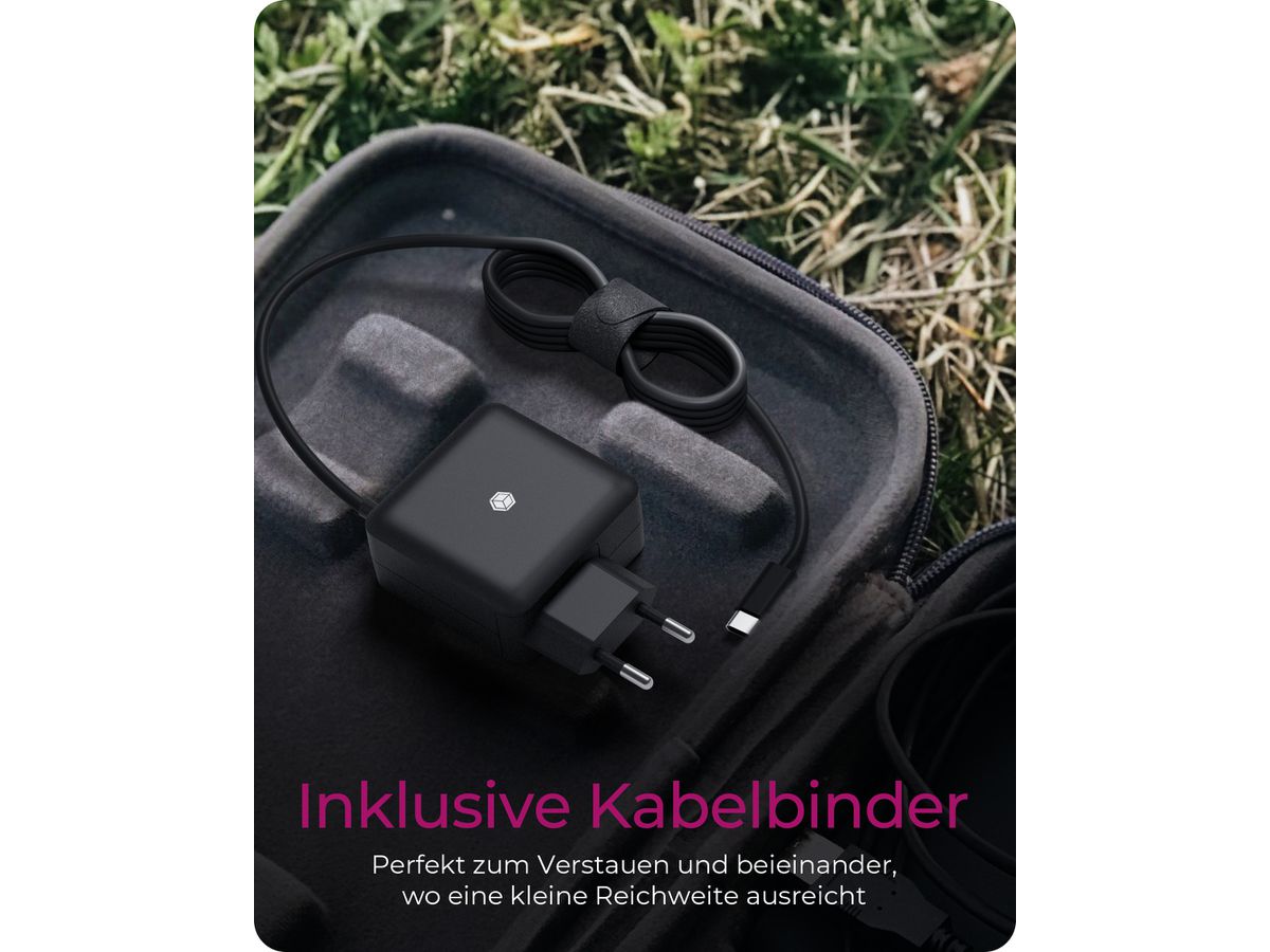 ICY BOX Steckerladegerät mit PD IB-PS111-PD USB-C, PD 3.0, 65W 1.5m (4250078173793)