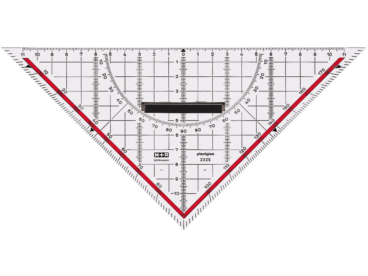 M+R Equerre 22cm 723230100 manche mobile Acryl (4004627413003)