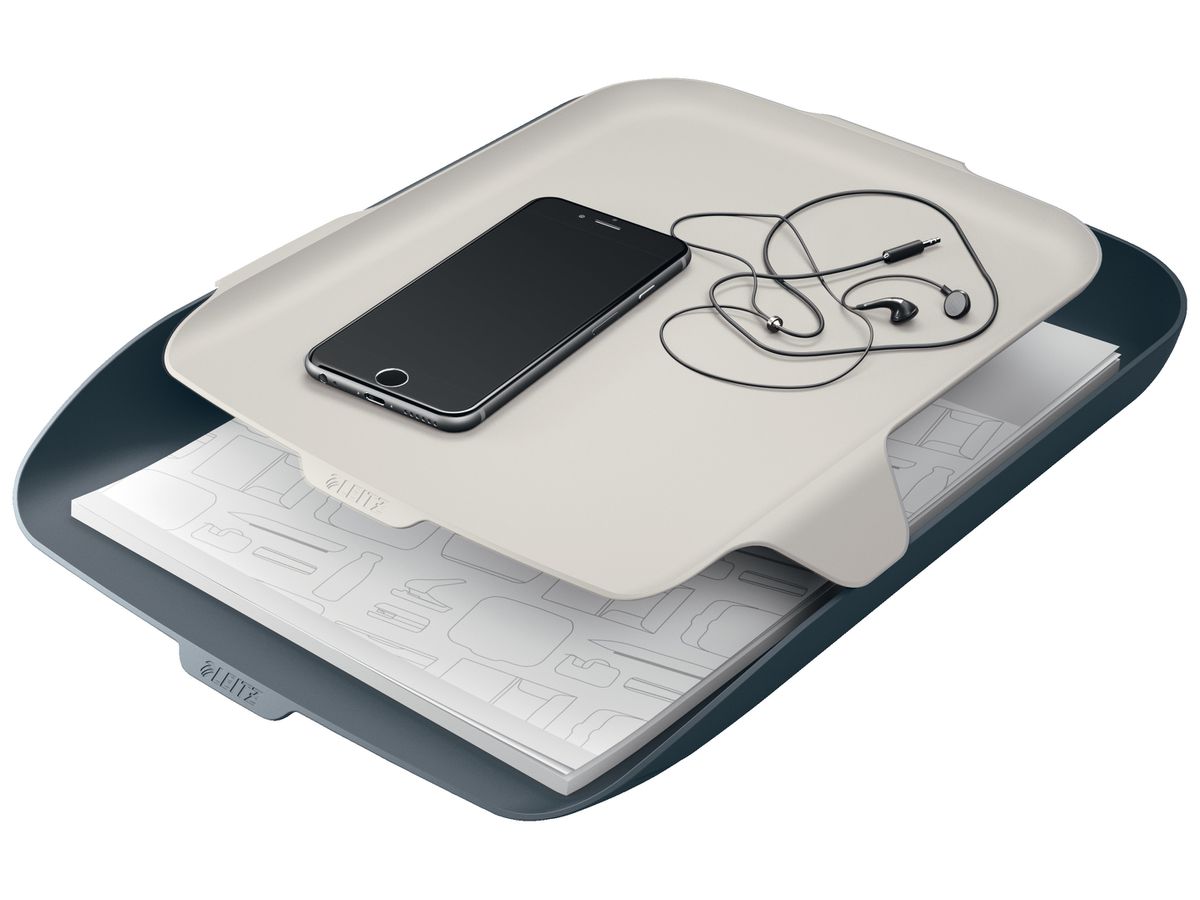 LEITZ Corbeille Courrier Cosy A4 5259-00-89 gris (4002432124831)