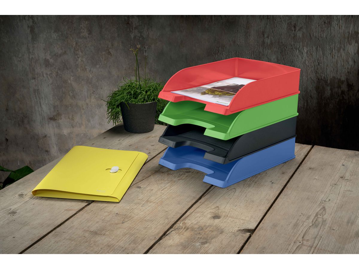 LEITZ Corbeille Courrier Recycle A4 5227-50-50 vert, CO2 neutre (4002432134557)