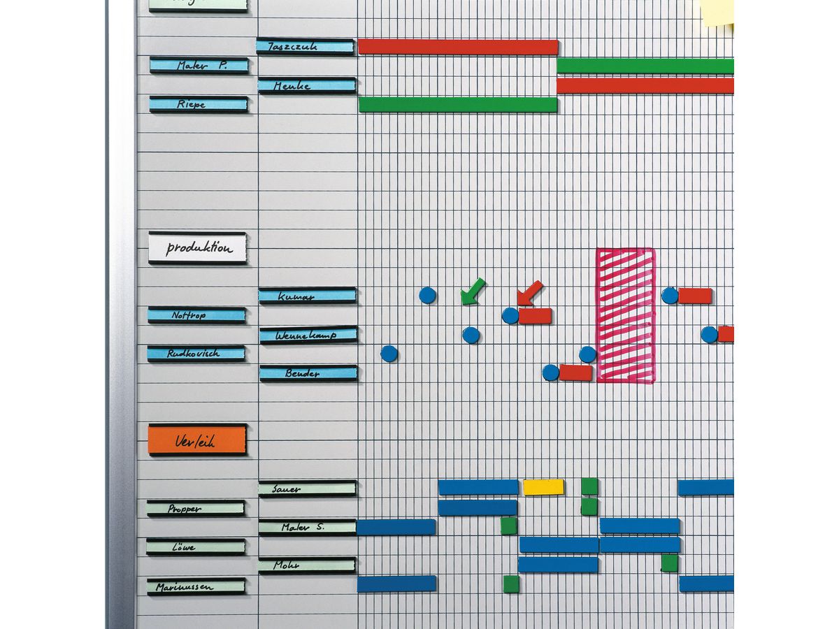 LEGAMASTER Calendario annuale Profess. 7-404300 100x150cm 75 persone/oggetti (8713797028097)