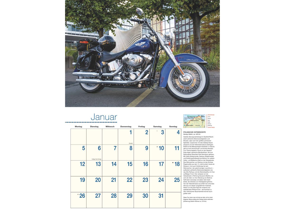 DUMONT Calendario 2026 260701 Moto e percorsi TE 42x29cm (4069095007017)