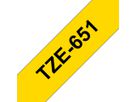 PTOUCH Nastro, plastific. nero/giallo TZe-651 PT-2450DX 24 mm (4977766686747)