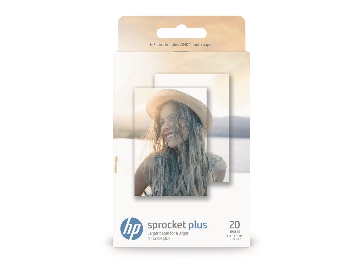 HP ZINK Photo Paper 5,8x8,7 cm HPIZL2X320 Sprocket Plus 20 Blatt (0191628260430)