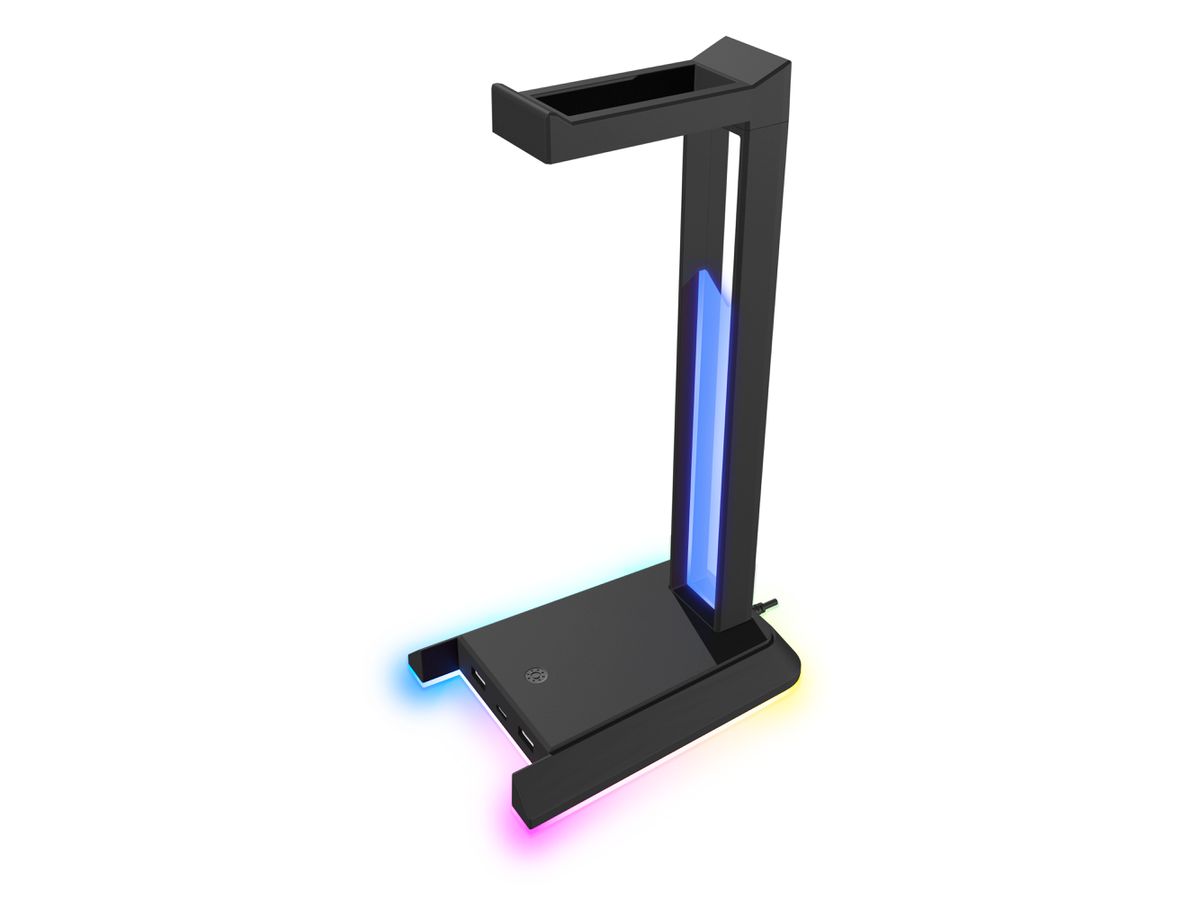 SPEEDLINK EXCELLO NX RGB Headset Stand SL-800911-BK USB 2.0 Hub, Black (4027301129892)