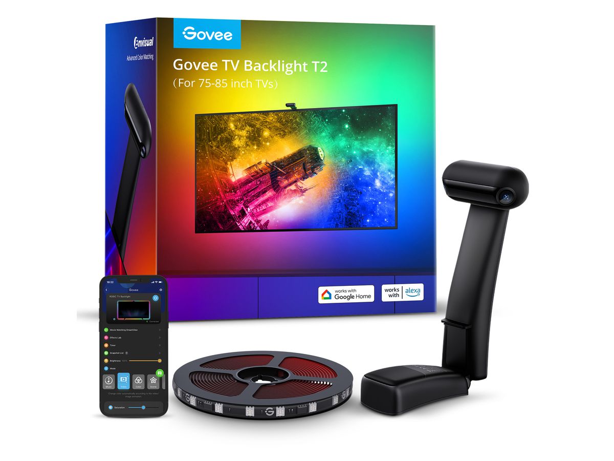 GOVEE Envisual TV Light T2 H605C311 Dual Camera, 55-65 TV (6974316992684)